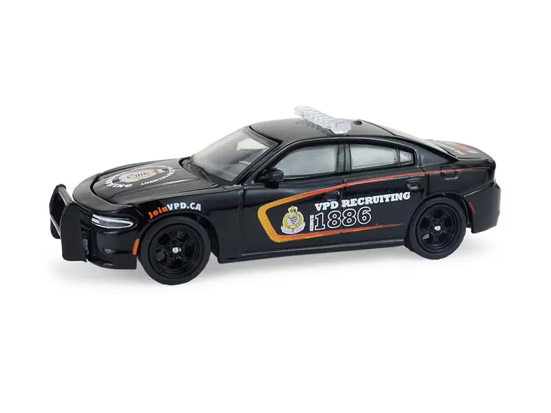 2018 Dodge Charger - Vancouver Recruitment (Hot Pursuit - Canada Special Edition) Diecast 1:64 Scale Model - Greenlight 43065C 1