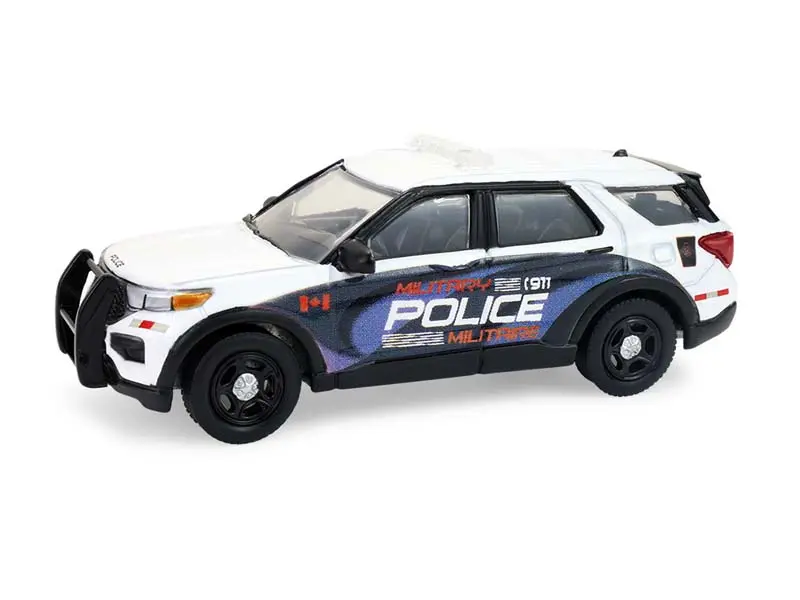 2024 Ford Police Interceptor Utility - Canada Military (Hot Pursuit - Canada Special Edition) Diecast 1:64 Scale Model - Greenlight 43065E 1