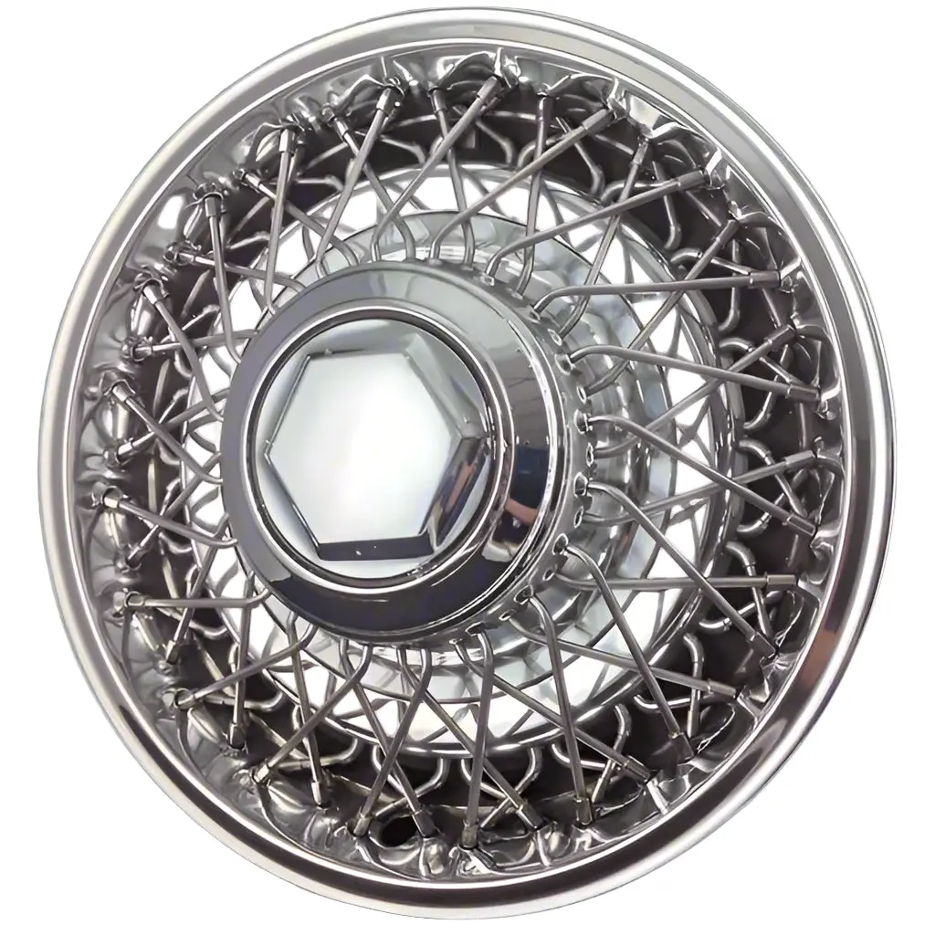 '85-89 Chrysler 5Th Avenue 15" Wire Hubcap / Wheel Cover 433D 1