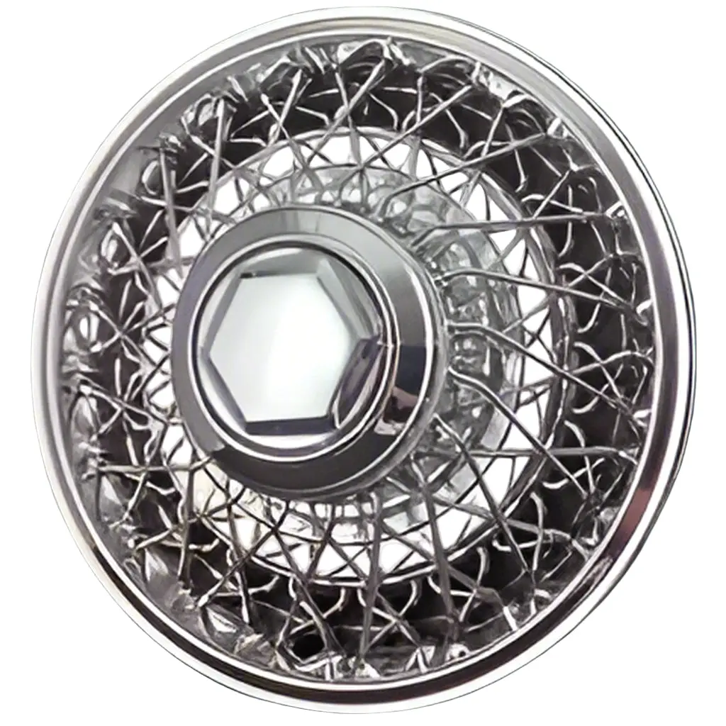 '85-89 Chrysler New Yorker 15" Wire Hubcap / Wheel Cover 433D 1