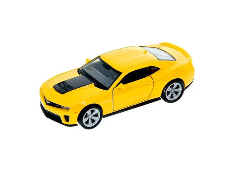 Chevrolet Camaro Zl1 Yellow Diecast Pullback Model - Welly 43667Yl 1