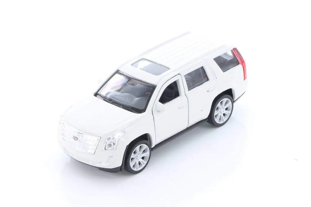 2017 Cadillac Escalade White Suv 1:38 Scale Diecast Pullback - Welly - 43751Wh 1