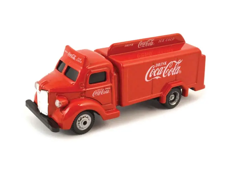1947 Coca-Cola Bottle Truck - Red Diecast 1:87 Ho Scale Model - Motor City Classics 440537 1