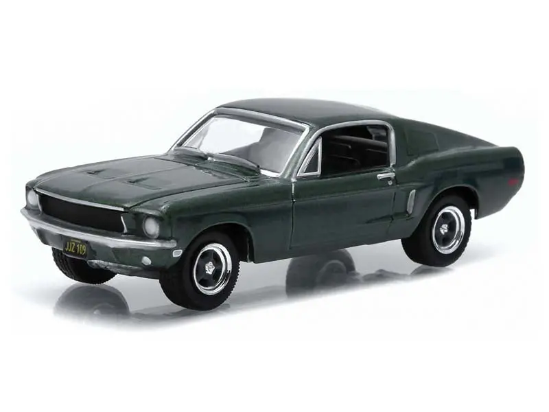 1968 Ford Mustang Gt Fastback - Highland Green Diecast 1:64 Scale Model - Greenlight 44723 1