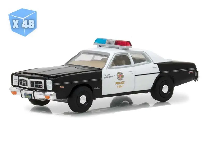 Pre-Order - 48 Pack 1977 Dodge Monaco Metropolitan Police - The Terminator (Hollywood Series 19) Diecast 1:64 Scale Model - Greenlight 44790C 1