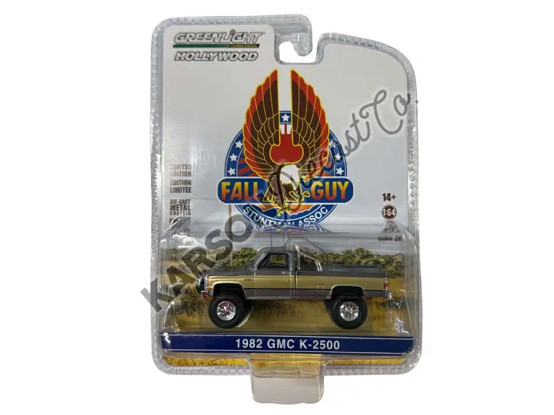 Raw Chase 1982 Gmc K-2500 Pickup Truck - The Fall Guy Stuntman Association (Hollywood Series 26) Diecast 1:64 Scale Model - Greenlight 44860F 1