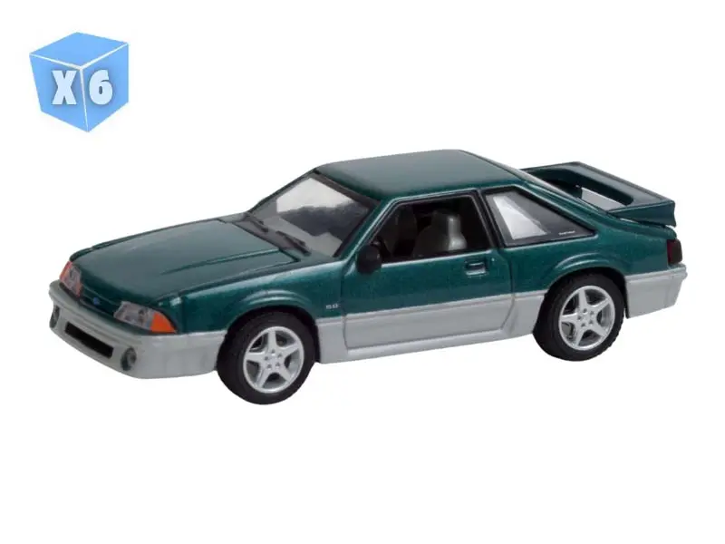 Pre-Order - 6 Pack 1991 Ford Mustang Gt - Home Improvement (Hollywood Series 31) Diecast 1:64 Scale Model - Greenlight 44910C 1