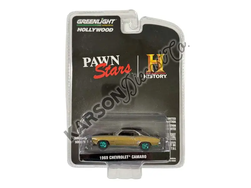 Chase 1969 Chevrolet Camaro Z/28 - Pawn Stars (Hollywood Series 35) Diecast 1:64 Model - Greenlight 44950C 1