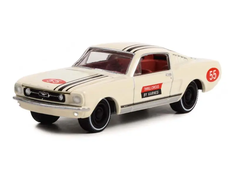 1967 Ford Mustang Fastback #55 - Thrill Circus "The Mod Squad" (Hollywood) Series 36 Diecast 1:64 Scale Models - Greenlight 44960A 1