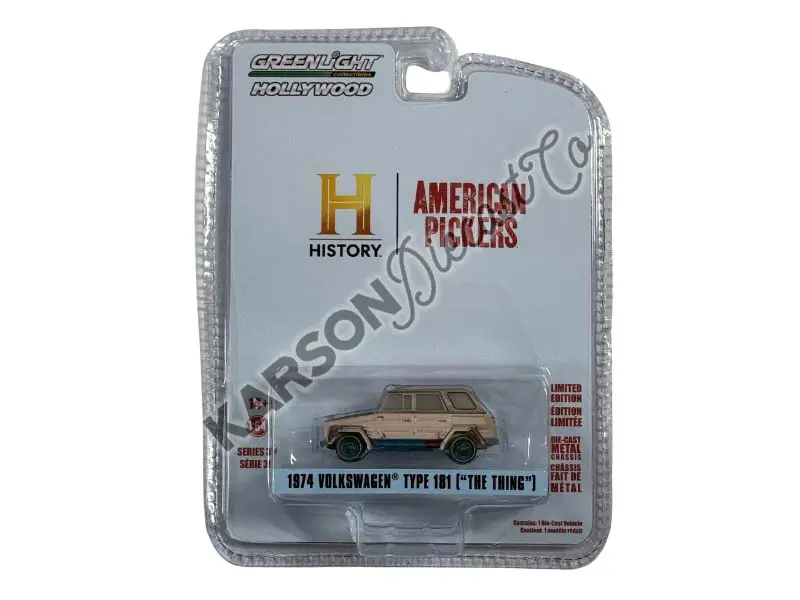 Chase 1974 Volkswagen Thing (Type 181) - American Pickers (Hollywood Series 39) Diecast 1:64 Scale Model - Greenlight 44990D 1