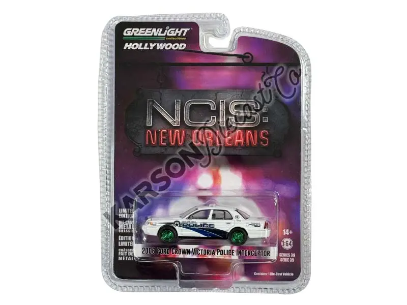 Chase 2006 Ford Crown Victoria Police Interceptor - Ncis: New Orleans (Hollywood Series 39) Diecast 1:64 Scale Model - Greenlight 44990E 1