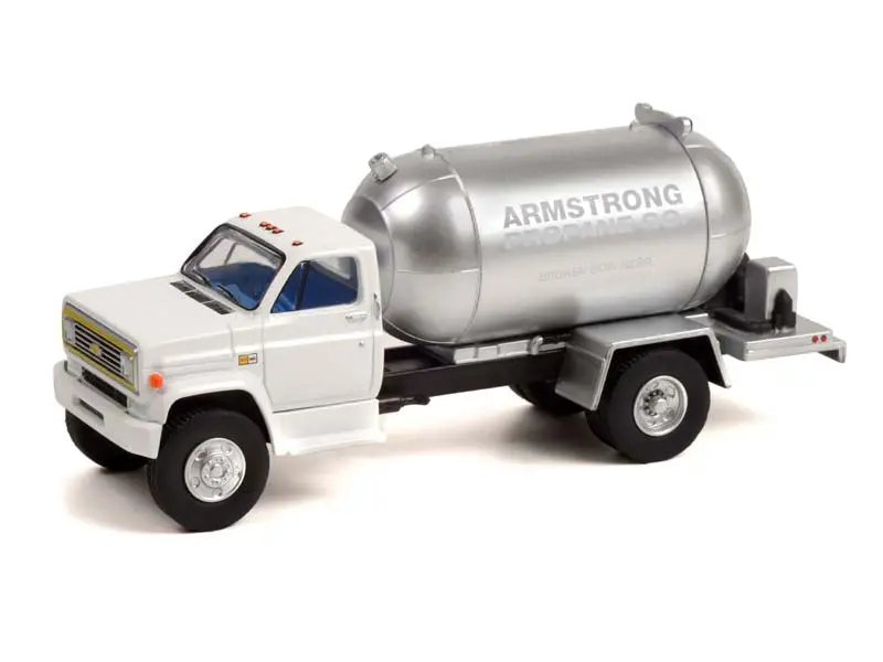 1982 Chevrolet C-60 Propane Truck - Armstrong Propane Co. (S.D. Trucks) Series 14 Diecast 1:64 Scale Model - Greenlight 45140B 1