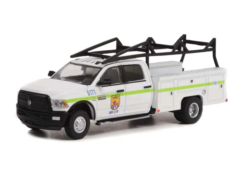 2018 Ram 3500 Dually Service Bed U.S. Fish & Wildlife - San Diego (Dually Drivers Series 10) Diecast 1:64 Scale Model - Greenlight 46100E 1