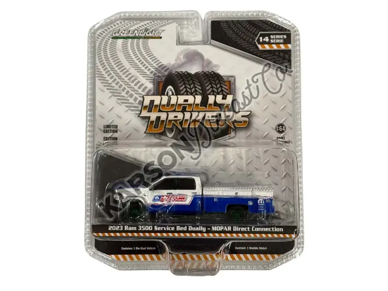 Chase 2023 Ram 3500 Service Bed Dually – Mopar Direct Connection (Dually Drivers Series 14) Diecast 1:64 Scale Model - Greenlight 46140F 1