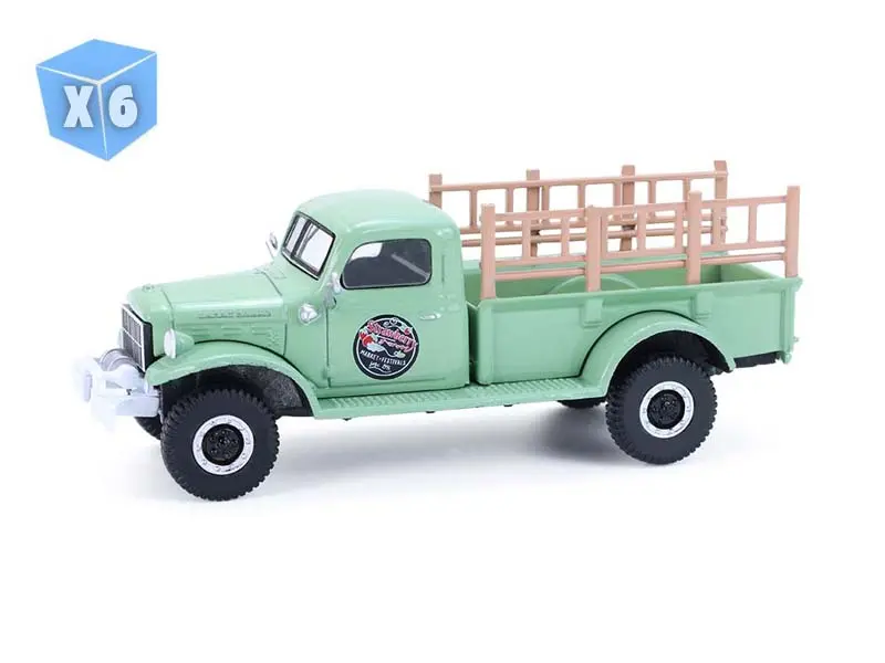 6 Pack 1946 Dodge Power Wagon – Strawberry Farm (Down On The Farm Series 11) Diecast 1:64 Scale Model - Greenlight 48110B 1
