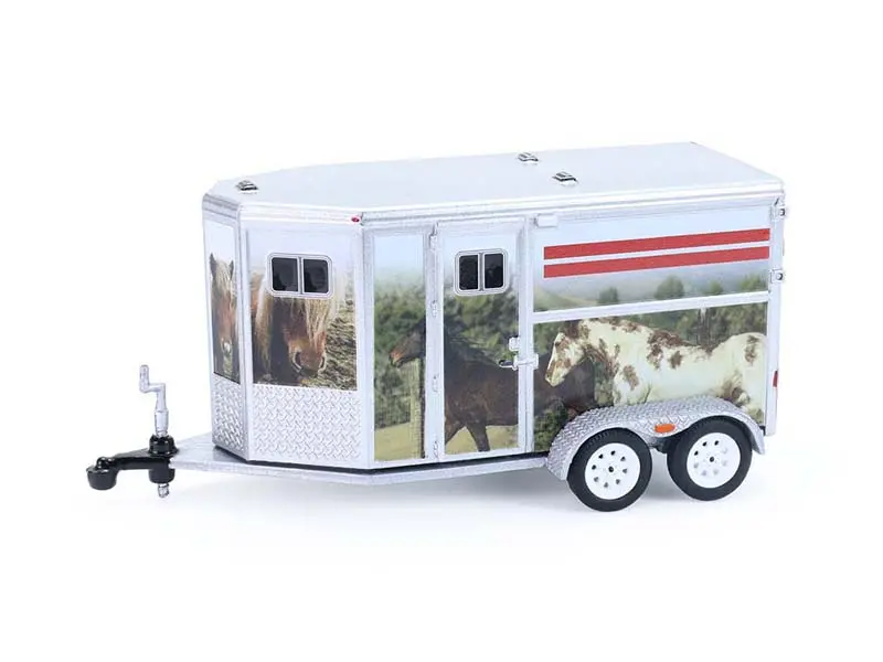 Horse Trailer - Custom Horse Wrap (Down On The Farm Series 11) Diecast 1:64 Scale Model - Greenlight 48110F 1