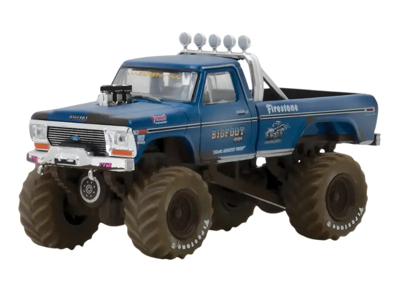 Pre-Order 1974 Ford F-250 Monster Truck Bigfoot #1 Dirty Version (Kings Of Crunch Series 1) Diecast 1:64 Scale Model - Greenlight 49010A 1