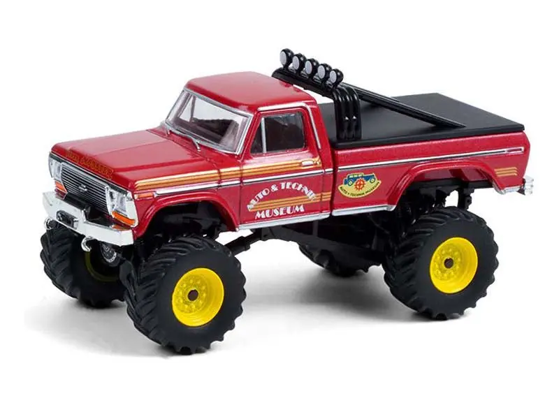1979 Ford F-250 Monster Truck Super Monster W/ Bed Cover - Auto & Technik Museum (Kings Of Crunch) Series 9 Diecast 1:64 Model - Greenlight 49090D 1
