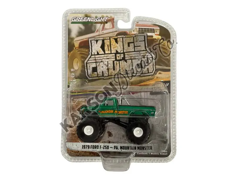 Chase 1979 Ford F-250 Monster Truck - Pa. Mountain Monster (Kings Of Crunch Series 10) Diecast 1:64 Scale Model - Greenlight 49100A 1