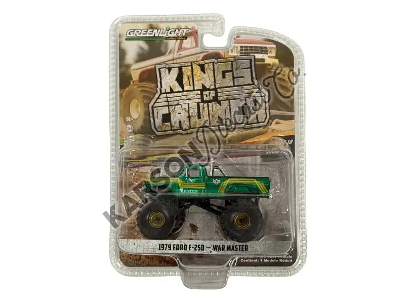 Chase 1979 Ford F-250 Monster Truck - War Master (Kings Of Crunch Series 10) Diecast 1:64 Scale Model - Greenlight 49100B 1