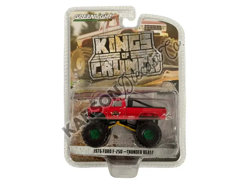 Chase 1976 Ford F-250 Monster Truck - Thunder Beast (Kings Of Crunch Series 11) Diecast 1:64 Scale Model - Greenlight 49110B 1