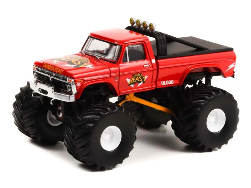 1976 Ford F-250 Monster Truck - Thunder Beast (Kings Of Crunch Series 11) Diecast 1:64 Scale Model - Greenlight 49110B 1