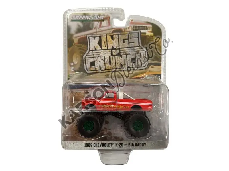 Chase 1969 Chevrolet K20 Monster Truck - Big Daddy (Kings Of Crunch Series 13) Diecast 1:64 Scale Model - Greenlight 49130A 1