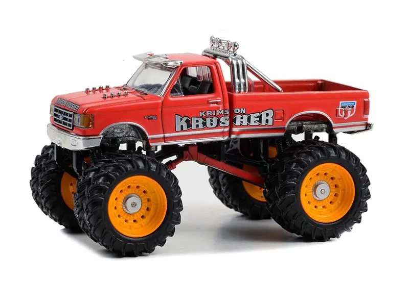 1989 Ford F-250 Monster Truck - Krimson Krusher (Kings Of Crunch Series 13) Diecast 1:64 Scale Model - Greenlight 49130F 1