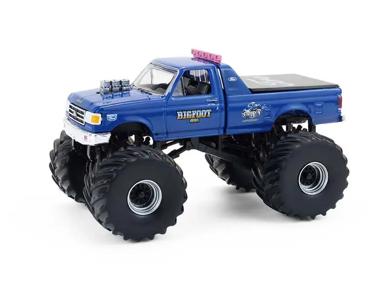 1990 Ford F-350 Bigfoot #4 Monster Truck (Kings Of Crunch Series 16) Diecast 1:64 Scale Model - Greenlight 49160D 1