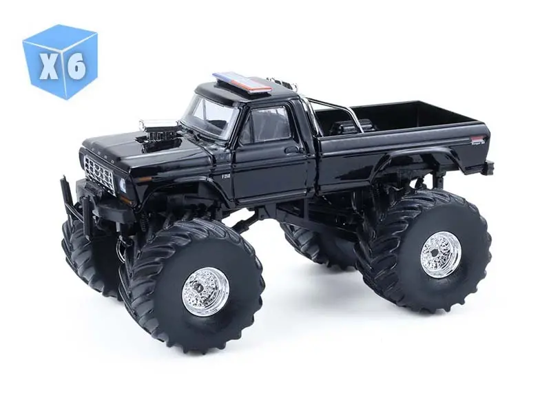 6 Pack 1979 Ford F-250 – Shelby Township, Michigan (Kings Of Crunch Special Edition – Hot Pursuit) Diecast 1:64 Scale Model - Greenlight 49170B 1