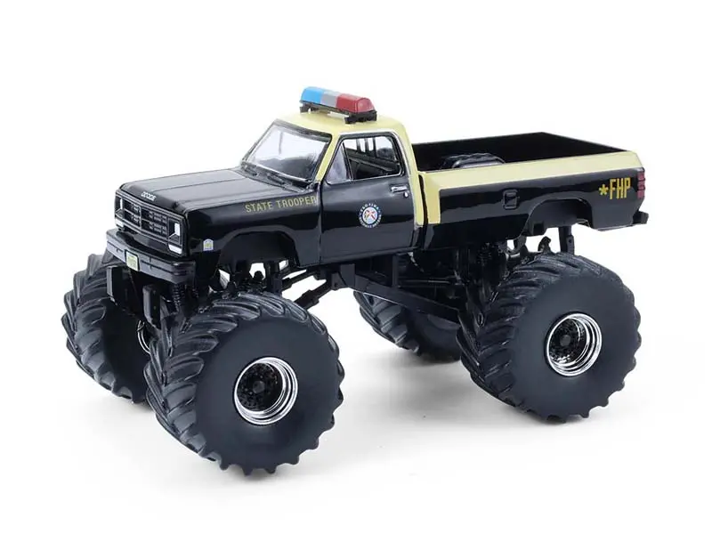 1983 Dodge Ram W350 - Florida Highway Patrol (Kings Of Crunch Special Edition – Hot Pursuit) Diecast 1:64 Scale Model - Greenlight 49170C 1