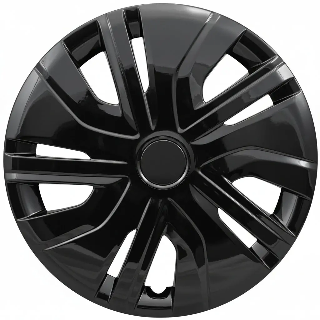 Mitsubishi Mirage Es Style 14" Gloss Black Replacement Hubcaps 495-14Blk 1