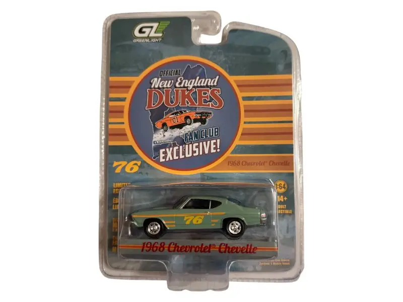 1968 Chevy Chevelle #76 Race Car (New England Dukes) Diecast 1:64 Scale Model - Greenlight 51647 1