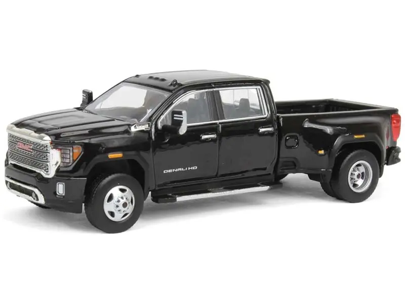 2022 Gmc Sierra 3500 Denali Dually - Ebony Twilight Metallic (2Nd Edition) Diecast 1:64 Scale Model - Karson Diecast Co. 51678A 1