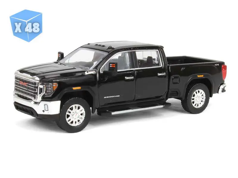Pre-Order - 48 Pack 2022 Gmc Sierra 2500Hd Slt - Ebony Twilight Metallic Diecast 1:64 Scale Model - Karson Diecast Co. 51708A 1
