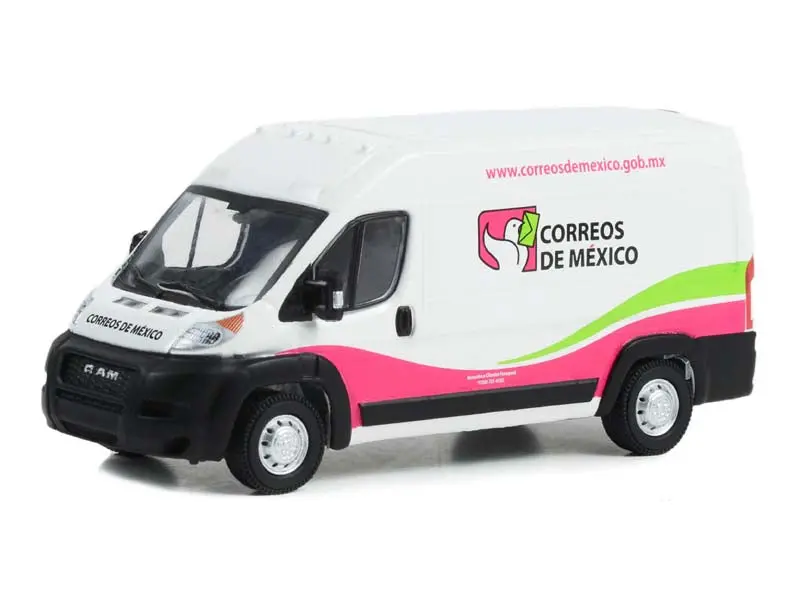 2021 Ram Promaster 2500 Cargo High Roof - Correos De Mexico (Route Runners Series 5) Diecast 1:64 Scale Model - Greenlight 53050F 1