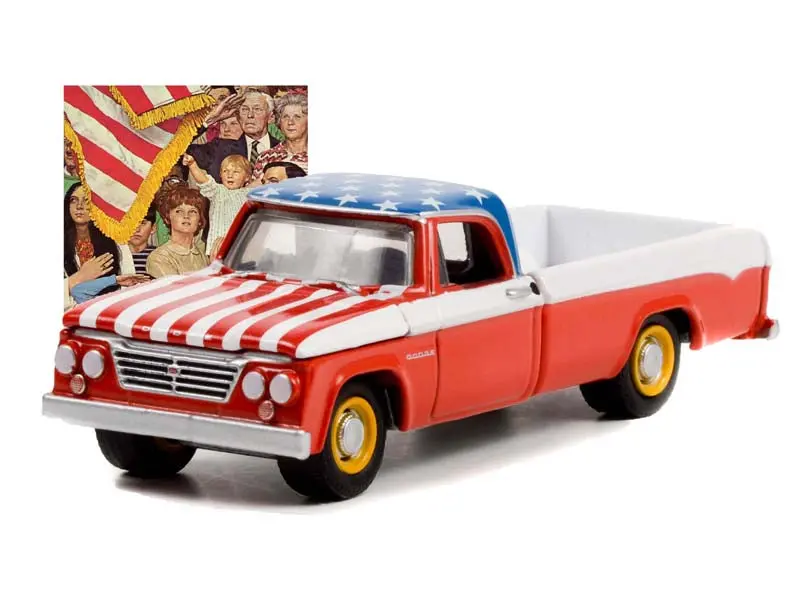 1962 Dodge D-200 (Norman Rockwell Series 4) Diecast 1:64 Scale Model - Greenlight 54060C 1