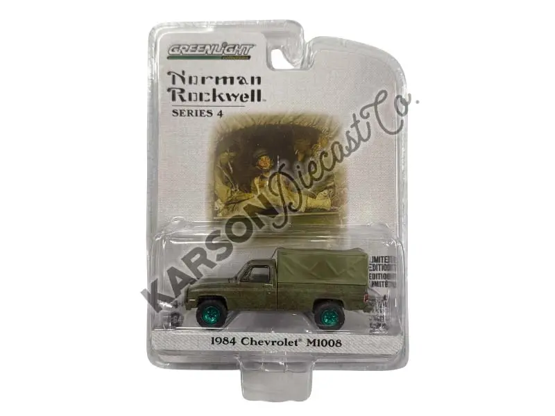 Chase 1984 Chevrolet M1008 W/ Cargo Cover (Norman Rockwell Series 4) Diecast 1:64 Scale Model - Greenlight 54060F 1