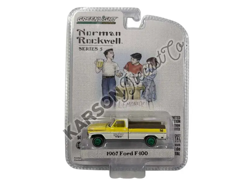 Chase 1967 Ford F-100 - Farm To Table Fresh Picked Lemons (Norman Rockwell Series 5) Diecast 1:64 Scale Model - Greenlight 54080C 1