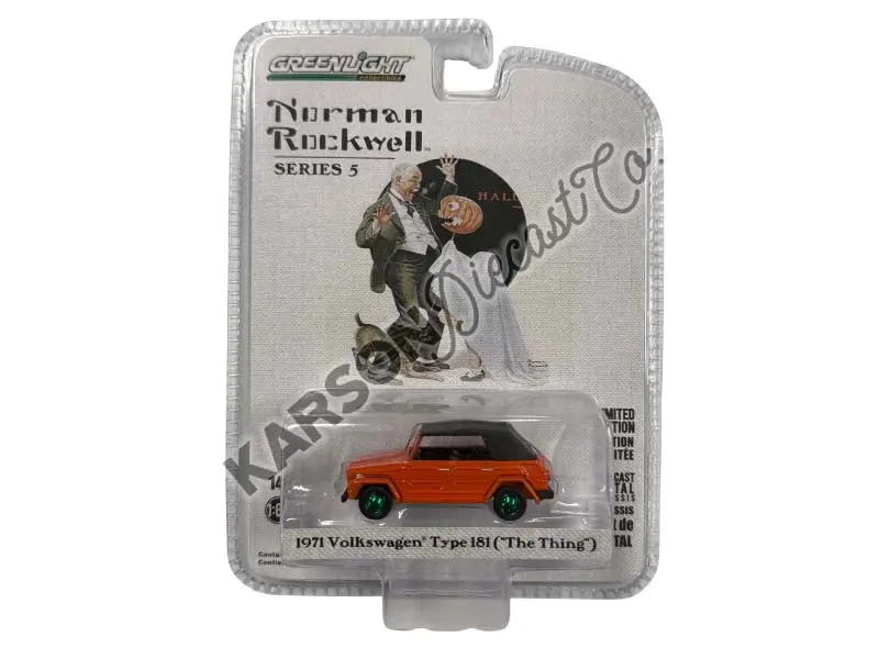 Chase 1971 Volkswagen Thing (Type 181) - Trick Or Treat (Norman Rockwell Series 5) Diecast 1:64 Scale Model - Greenlight 54080E 1