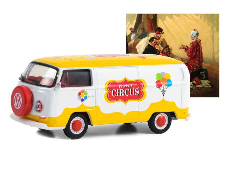 1971 Volkswagen Type 2 Panel Van - The Circus (Norman Rockwell Series 5) Diecast 1:64 Scale Model - Greenlight 54080F 1