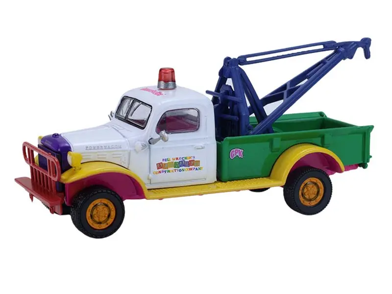 1945 Dodge Power Wagon Wrecker - Wrecking Bill (Garbage Pail Kids Series 8) Diecast 1:64 Scale Model - Greenlight 54120C 1