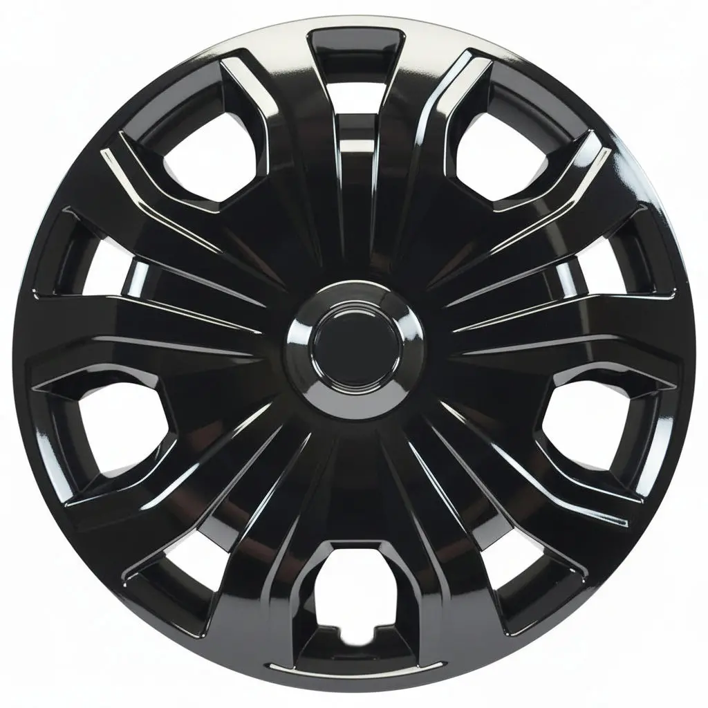 '14-23 Ford Transit Connect Style 16" Gloss Black Hubcaps 543-16Blk 1