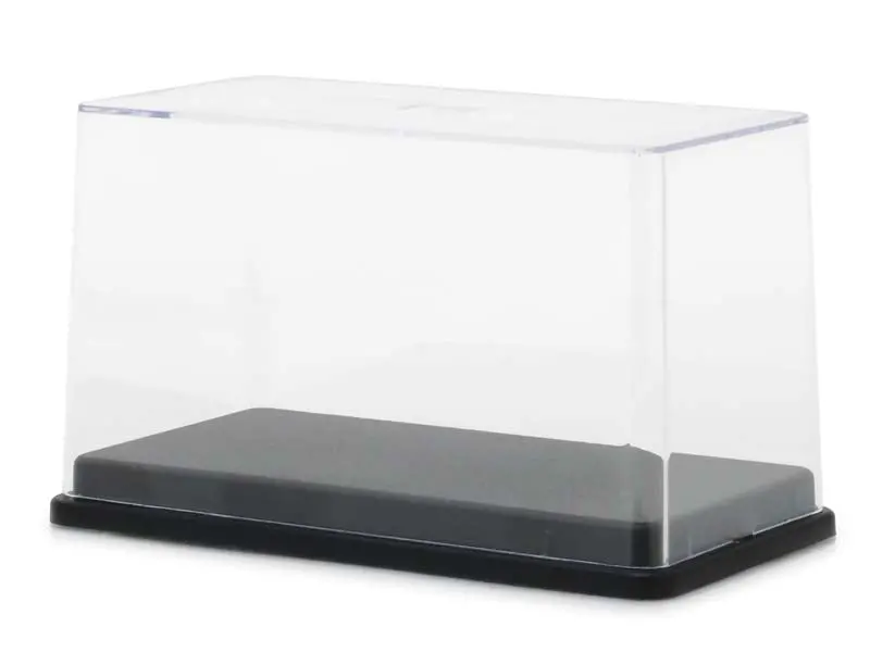 Tall Acrylic Case W/ Plastic Base 1:64 Scale Model Cars - Greenlight 55027 1