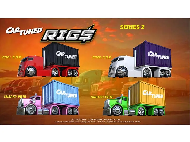 Pre-Order Container Rigs Series 2 Assortment Set Of 4 Diecast 1:64 Scale Models - Cartuned 559313-Xx1 1