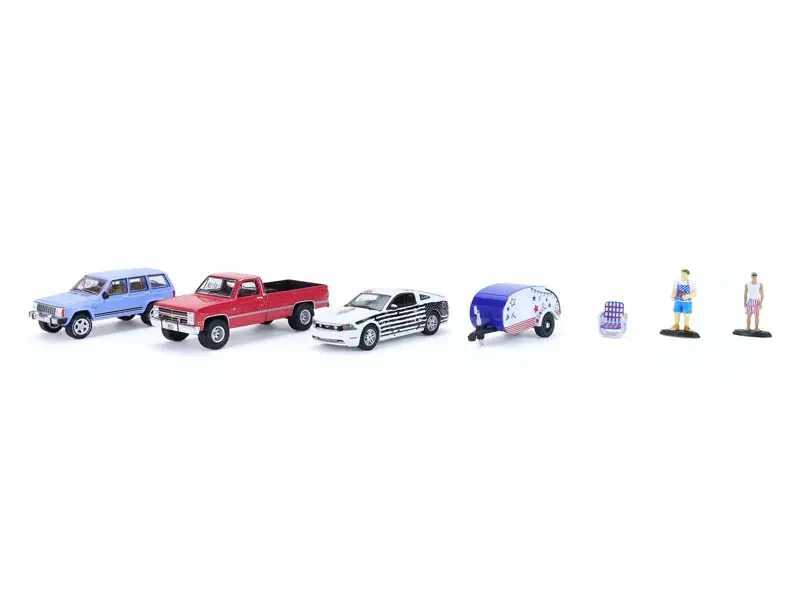 Summer Cookout - Multi-Car Dioramas Diecast 1:64 Scale Model - Greenlight 58058 1