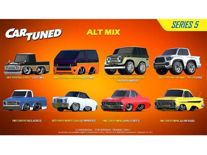 Pre-Order Series 5 Hobby Alternate 2025 Assortment Set Of 8 Diecast 1:64 Scale Models - Cartuned 592648-Xx4 1