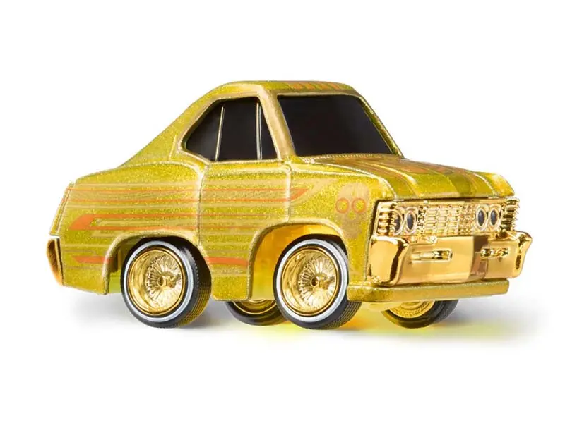 1967 Chevrolet Impala Ss Yellow (Lowrider Show Glow Series 1) Diecast Scale Model - Cartuned 597346-1 1