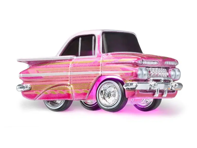 1959 Chevrolet Impala Pink (Lowrider Show Glow Series 1) Diecast Scale Model - Cartuned 597346-2 1