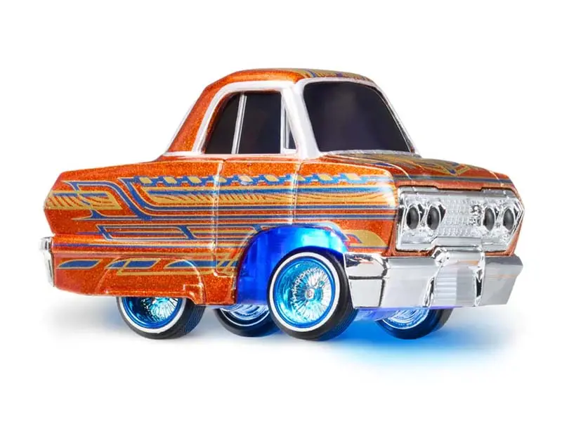 1963 Chevrolet Impala Orange (Lowrider Show Glow Series 1) Diecast Scale Model - Cartuned 597346-3 1
